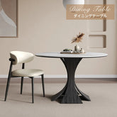 ダイニングテーブル 丸 80cm 丸テーブル 白 120cm 円卓 90cm 2人 4人掛け セラミック テーブル 円形 カフェテーブル おしゃれ fmc-3758