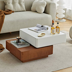 センターテーブル ローテーブル 伸縮式 伸長 リビング モダン 引き出し付き 木目 fmy-1134
