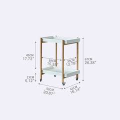 サイドワゴン サイドテーブル ソファサイド キャスター付き 無垢材 リビング fmy-1150