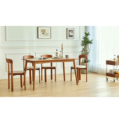 チェアー いす 椅子 イス 無垢材 天然木 PUレザー 快適座り心地 fmy-1152