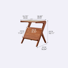 サイドテーブル ソファーサイド ケヤキ ラック 木製 コーヒーテーブル 置き台 fmy-1155