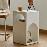 サイドテーブル 幅32cm ナイトテーブル テーブル オープン収納 fmy-694