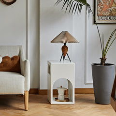 サイドテーブル 幅32cm ナイトテーブル テーブル オープン収納 fmy-694