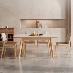 ダイニングテーブル セラミック 艶消し大理石柄 食卓テーブル 伸縮式 fnl-266