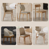 チェア アッシュ材 無垢 木製シート PUレザー シープボアオフィスインテリア 北欧風 2脚 fnl-280