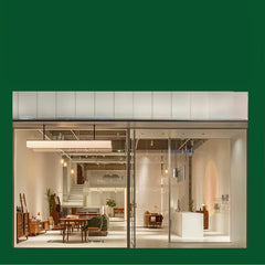 エレガントなチェリー材×アクリルテーブルで上質な空間を演出 fpmxm-2769