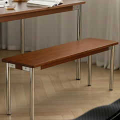 高級感溢れる無垢材ステンレススツール|モダンデザインでスタイリッシュな空間演出 fpmxm-2778