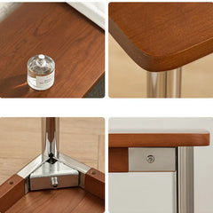 高級感溢れる無垢材ステンレススツール|モダンデザインでスタイリッシュな空間演出 fpmxm-2778