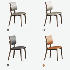 チェア ダイニングチェア ブラウン グレー 幅48cm 快適デザイン アッシュ材 PUレザー 高品質 fsm-968