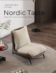 チェア 幅65cm 高級感 PUレザー ブラウン オレンジfsmy-453