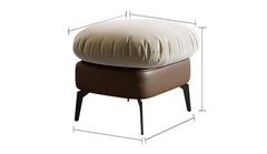 チェア 幅65cm 高級感 PUレザー ブラウン オレンジfsmy-453