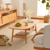 センターテーブル 幅120cm 収納付き ローテーブル ナチュラル fxgmz-619
