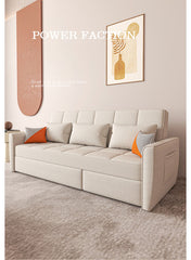 ソファーベッド 幅220cm 多機能 木製 エアレザー 快適 リラックス fxgz-293