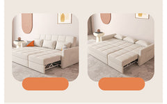 ソファーベッド 幅220cm 多機能 木製 エアレザー 快適 リラックス fxgz-293