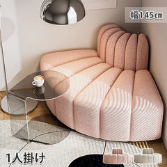 ソファ 北欧 おしゃれ 1人掛け チェア かわいい リビング 天然木 ホワイト ピンク fxmj-3039