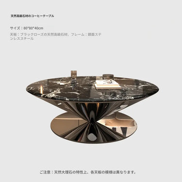 センターテーブル 大理石 丸い ローテーブル ブラック 天然石 丸型テーブル 円形 直径90 リビング ローテーブル ソファテーブル テーブル 円卓 食卓 幅80cm ベッドサイドブラック 丸型 韓国風 100cm 黒 ミニテーブル 円テーブル fyeyj-5214