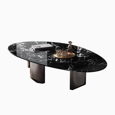 センターテーブル 大理石 ローテーブル 丸い ブラック 天然石 楕円形 幅120cm リビングテーブル ソファテーブル 130 140cm コーヒーテーブル 黒 150 160cm カフェ風 ソファサイド 北欧 韓国風 モダン 円卓 食卓 ティーテーブル かわいい fyeyj-5218