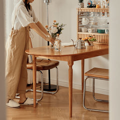 ダイニングテーブル 天然木 食卓テーブル ナチュラル fyg-656