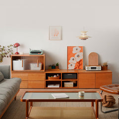 キャビネット 木製 ラック チェスト 棚 収納棚 本棚 リビング収納 飾り棚 幅80cm fyx-863