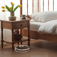 ナイトテーブル サイドテーブル 引き出し付き 木製 幅47cm 収納テーブル ベッドサイドテーブル fyx-879