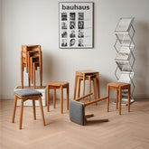 スツール 木製 チェア 椅子 イス いす 北欧風 ナチュラル 高さ45cm fyx-891