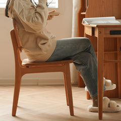 チェア ダイニングチェア おしゃれ 天然木 ラタン 北欧 快適 高さ80cm fyx-898