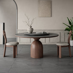 ダイニングテーブル セラミック 石目調 テーブル 丸 テーブル 食卓 6人掛け 4人掛け グレー 直径110 120 135cm 食卓テーブル モダン 円型 hagst-1823