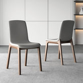 チェア 幅53cm ライトグレー 北欧デザイン スタイリッシュ アッシュ材 hagst-340