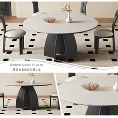 ダイニングテーブル 丸 食卓 セラミック レトロ 白 円形 おしゃれ hagst-3404