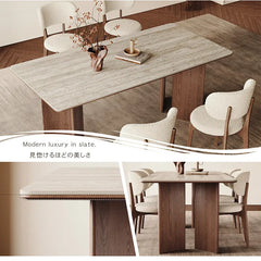 ダイニングテーブル セラミック 石目調 食卓 北欧 長方形 おしゃれ hagst-3421