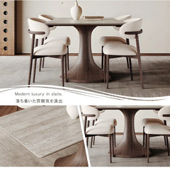 ダイニングテーブル セラミック 石目調 レトロ ナチュラル おしゃれ hagst-5358