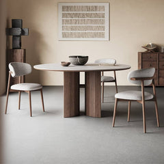 ダイニングテーブル 4人掛け 6人掛け 食卓 セラミック 丸テーブル hagst-565