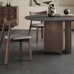 ダイニングテーブル 北欧 丸テーブル セラミック グレー モダン 4人 hagst-575