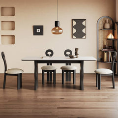 【チェアを2脚無料体験】ダイニングテーブル 4人 幅140-180cm セラミック 長方形 ホワイト hagst-578