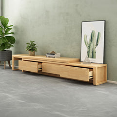 テレビ台 木製 幅180cm 伸縮式 ナチュラル ブラウン 引き出し収納 hglna-1435