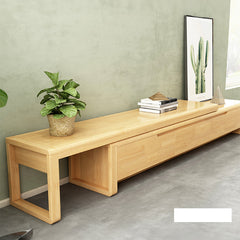 テレビ台 木製 幅180cm 伸縮式 ナチュラル ブラウン 引き出し収納 hglna-1435