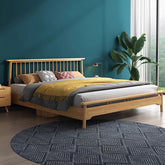 ベッドフレーム セミダブルベッド ダブルベッド キングベッド ナチュラル ブラウン 通気性 幅120 150 180cm hglna-1442