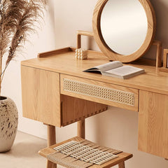 化粧台 ドレッサー 可愛い コンパクト 収納 高級感 幅120cm hjhms-1039