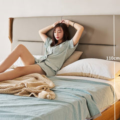 ベッド ベッドフレーム おしゃれ キングベッド ダブルベッド 天然木 北欧風 hjhms-1041