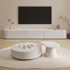 ローテーブル モダン センター テーブル おしゃれ ネストテーブル 丸hjl-1869