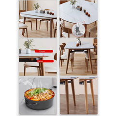 セラミック ダイニングテーブル 伸長式 丸 テーブル hjl-1895