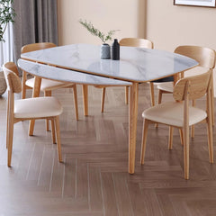 セラミック ダイニングテーブル 伸長式 丸 テーブル hjl-1895