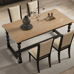 天然木 ダイニングテーブル 単品 4人 食卓 長方形 hld-4486