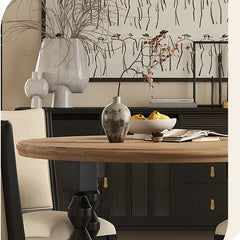 丸テーブル ダイニング 天然木 ダイニングテーブル 単品 食卓 hld-4488