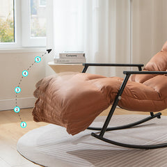 ソファ 一人掛け ロッキングチェア 肘掛け 揺り椅子 hmy-1067