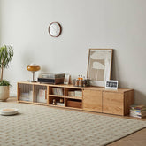 キャビネット リビング収納 飾り棚 木製 チェスト 棚 ラック 収納棚 本棚 幅80cm hmzj-809