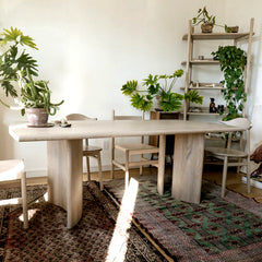 北欧風 ダイニングテーブル 4人 6人 ナチュラル 天然木 食卓 hsg-1968