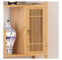 省スペース 竹製ラック 高級感あふれる 収納ソリューション hsl-94