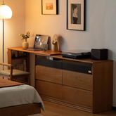 メイク台 化粧台 レトロ ナチュラル 化粧テーブル 伸縮式 hxbjj-j012