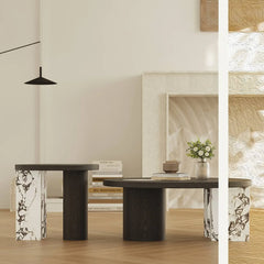 ラグジュアリー大理石センターテーブル|モダンデザインと高級感あふれるインテリア hxj-2723